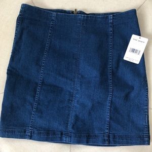 Free People Modern Femme Denim Mini Skirt